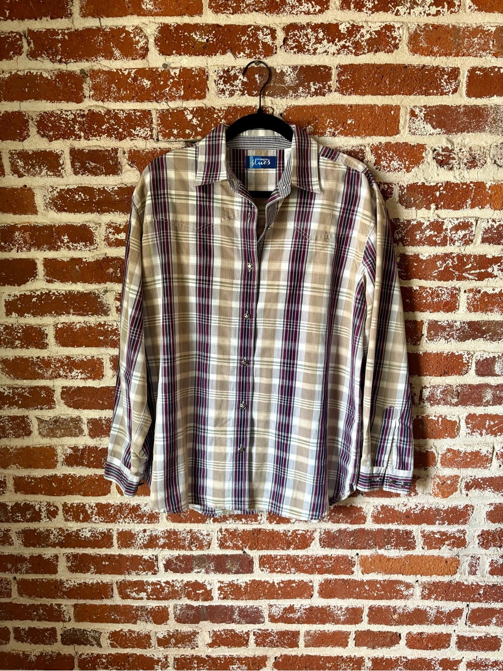Vintage / Y2K Wrangler blues western flannel with star buttons